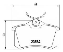 Комплект гальмівних колодок Brembo P85020 (4 шт.)