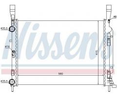 Радіатор системи охолодження Nisens 637628