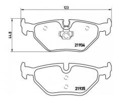 Передні гальмівні колодки BMW E36 BREMBO (арт. P06025)