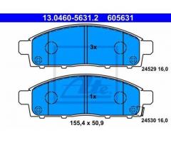 Гальмівні колодки передні ATE 13.0460-5631.2 для Mitsubishi 2.5D - якість, перевірена часом
