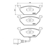 Гальмівні колодки BREMBO P85072 для VAG 1.6 MP – поєднання якості та надійності