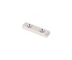 Магніт під потай 40x10x5mm-7/3.5mm х 2 отвори.