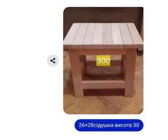 ✅ Дерев'яні табуретки з бука ручноа робота — дитячі та дорослі