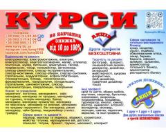 Курси кухар, електрик, слюсар, зварник, манікюр, перукар, візаж, бухгалтер, Диплом